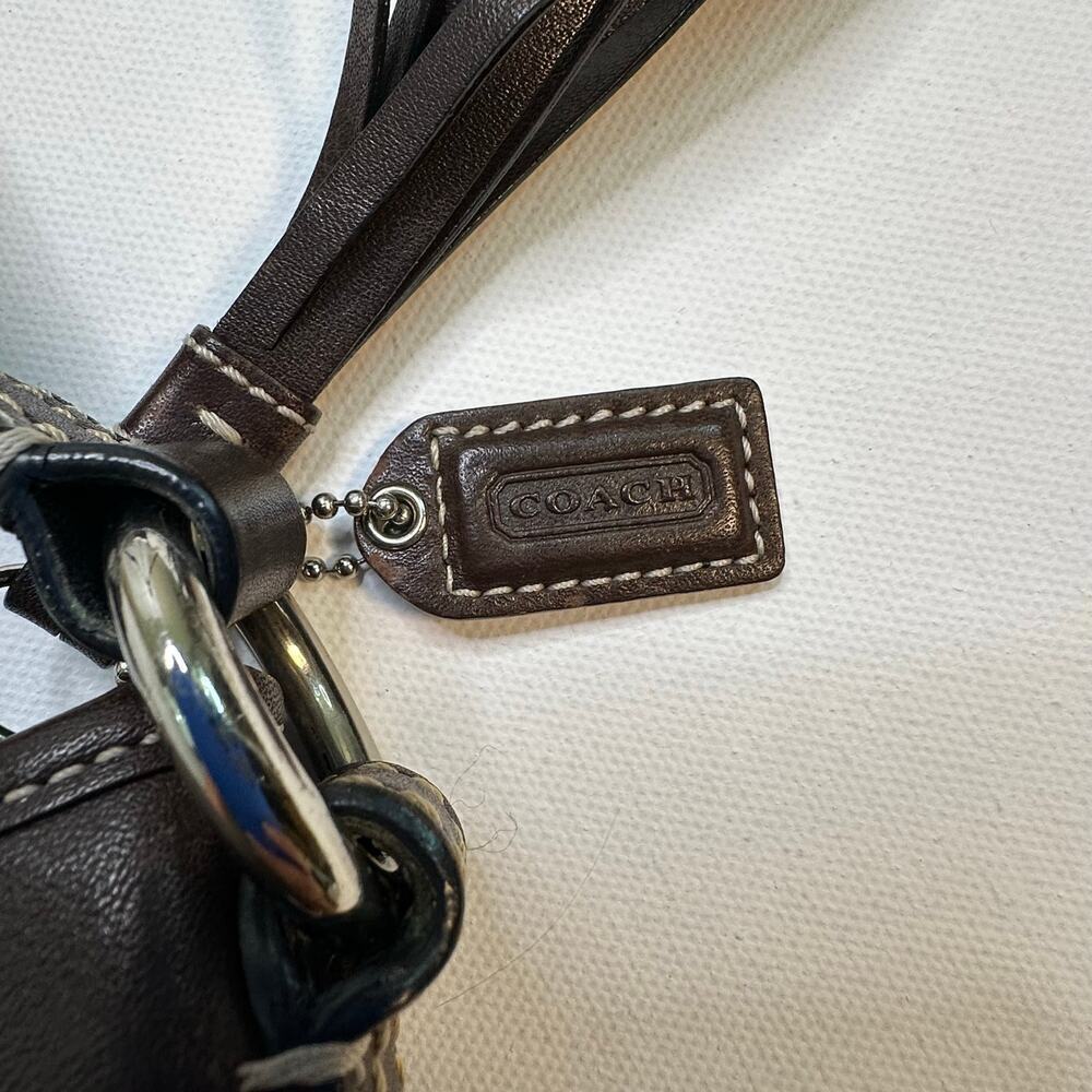 Coach Brown Leather Crossbody Shoulder Bag - Picture 3 of 9